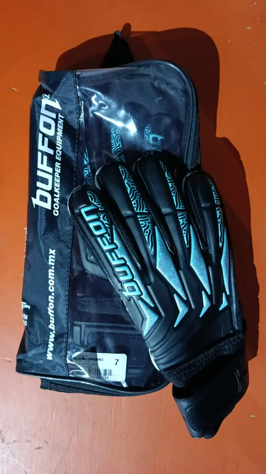 GUANTES DE PORTERO BUFFON BLACK C/VARILLA