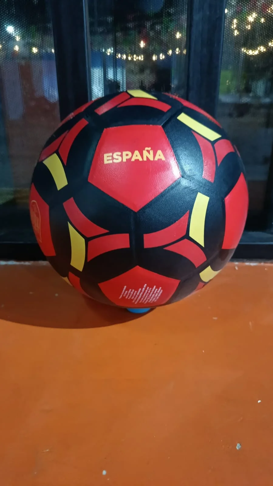 BALÓN DE FÚTBOL ESPAÑA ROJO/NEGRO
