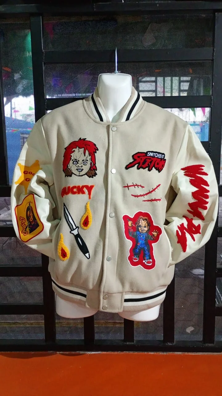 CHAMARRA BEISBOLERA CHUCKY PATCHES